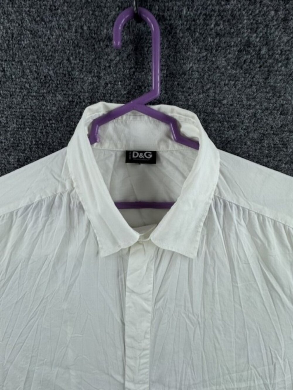 Dolce Gabbana Soft Large White Shirt Button Up Long Sleeve Mens Adult